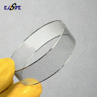 صورة مخصصة محفورة الفولاذ المقاوم للصدأ 304 غطاء شبكة كاشف الدخان لأجهزة إنذار الدخان